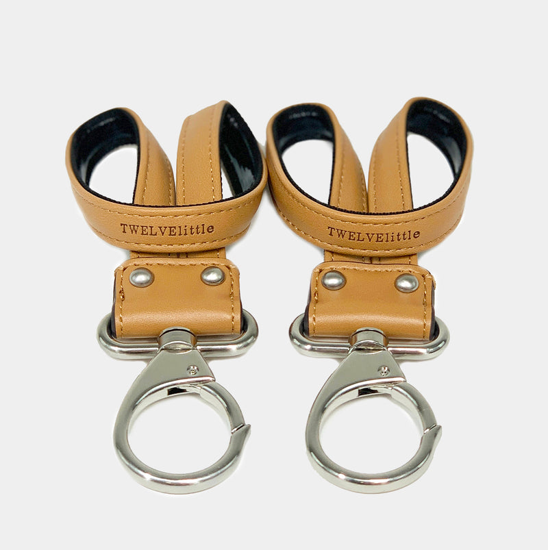 On-The-Go Diaper Bag Stroller Clips 2.0 in Tan