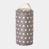 Insulated Bottle Pouch in Polka Dot Lining