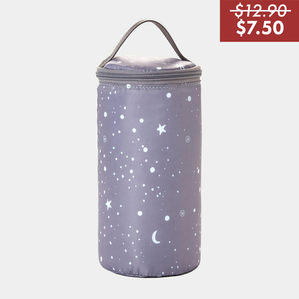 Insulated Bottle Pouch in Star Lining