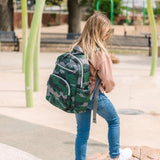 Little Companion Diaper Bag Backpack in Camo Print 2.0