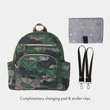 Little Companion Diaper Bag Backpack in Camo Print 2.0