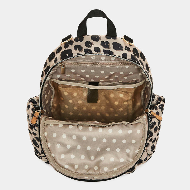 Little Companion Diaper Bag Backpack in Leopard Print 2.0