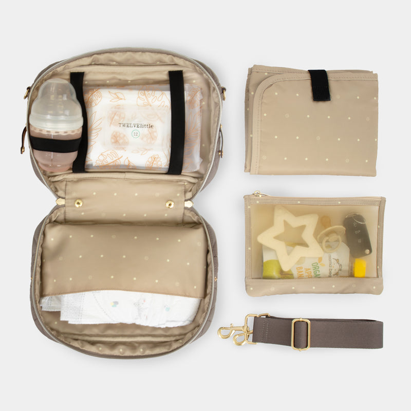 Diaper Bag Clutch in Taupe 3.0