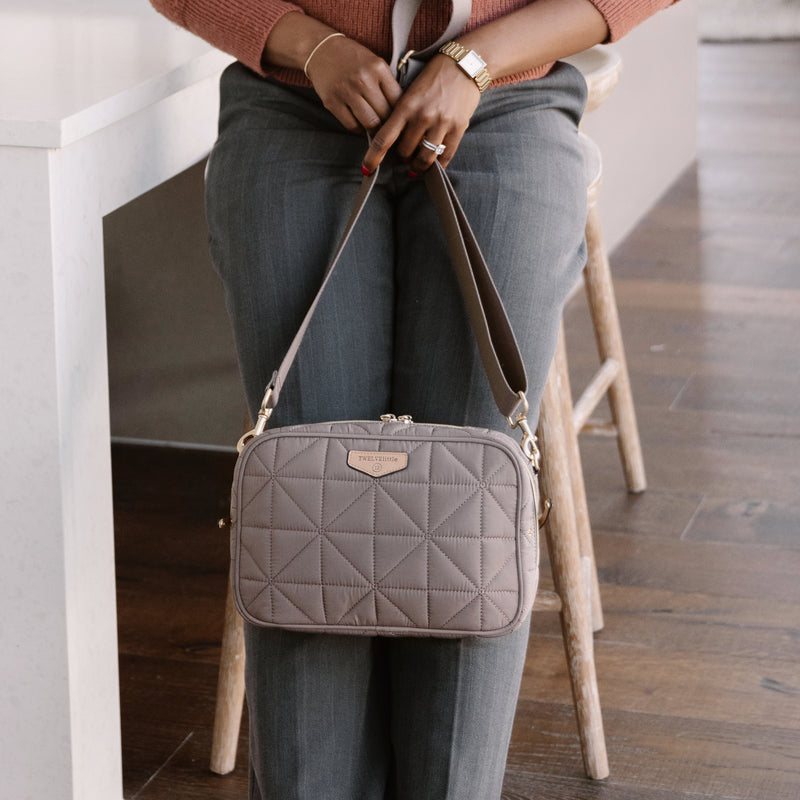 Diaper Bag Clutch in Taupe 3.0