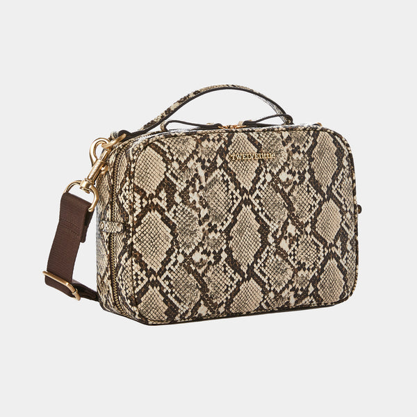 Luxe Diaper Clutch for Diaper Bag in Embossed Snake