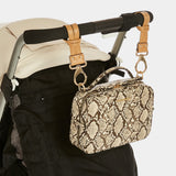 Luxe Diaper Clutch for Diaper Bag in Embossed Snake