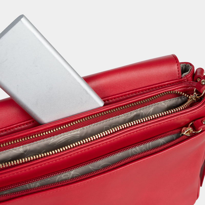 Peek-A-Boo Crossbody in Red