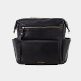 Peek-A-Boo Vegan Leather Convertible Hobo Backpack 1.0 in Black