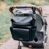 Peek-A-Boo Vegan Leather Convertible Hobo Backpack 1.0 in Black