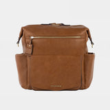 Peek-A-Boo Vegan Leather Convertible Hobo Backpack 1.0 in Toffee