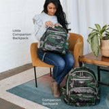 Little Companion Diaper Bag Backpack in Camo Print 2.0