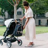 On-The-Go Diaper Bag Backpack in Black/Tan