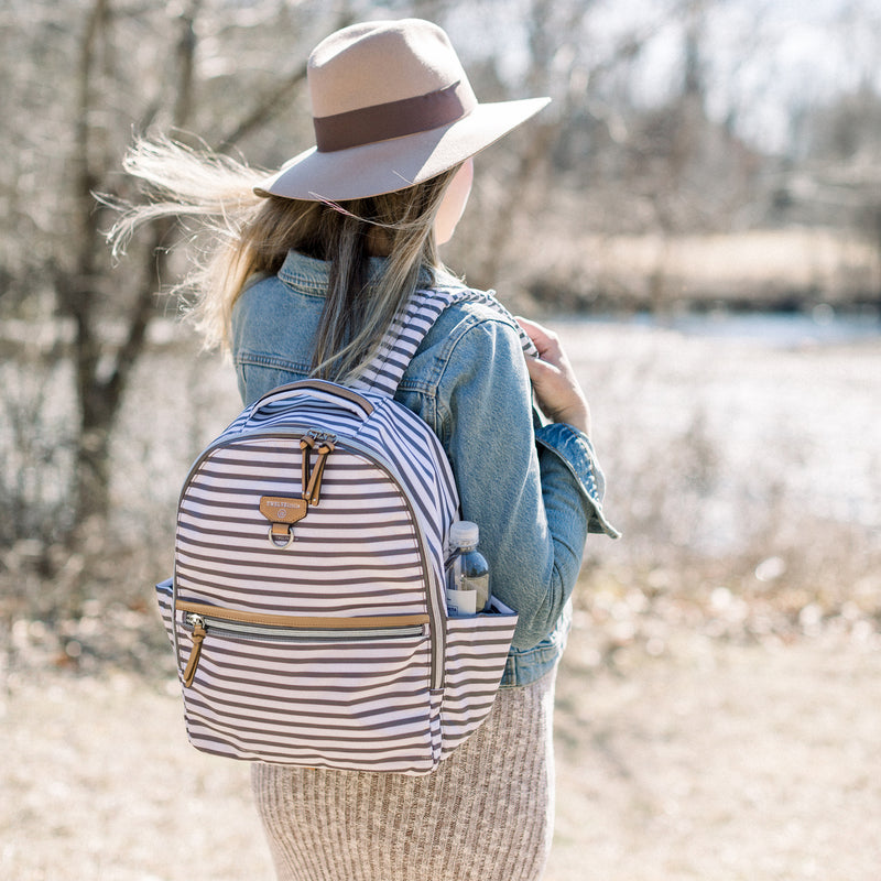 Midi-Go Diaper Bag Backpack in Stripe